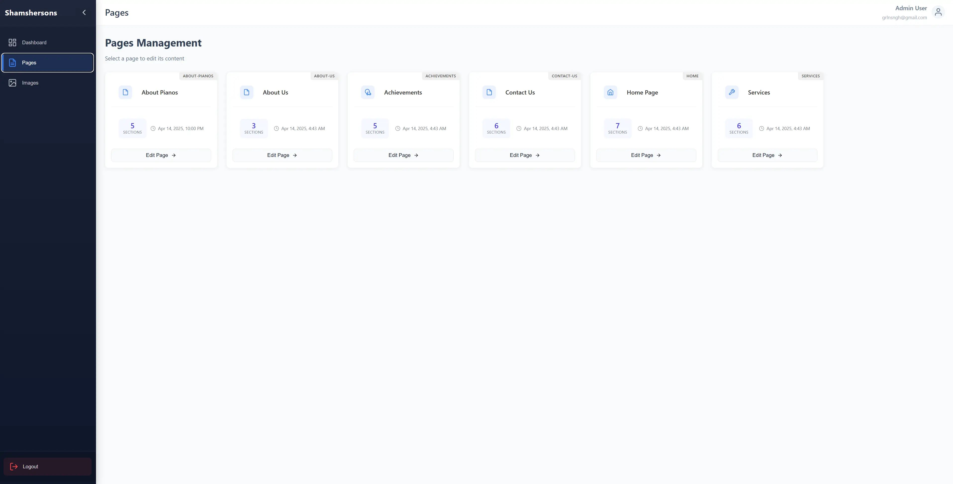 Screenshot of Shamshersons - Quality Piano Works - 4